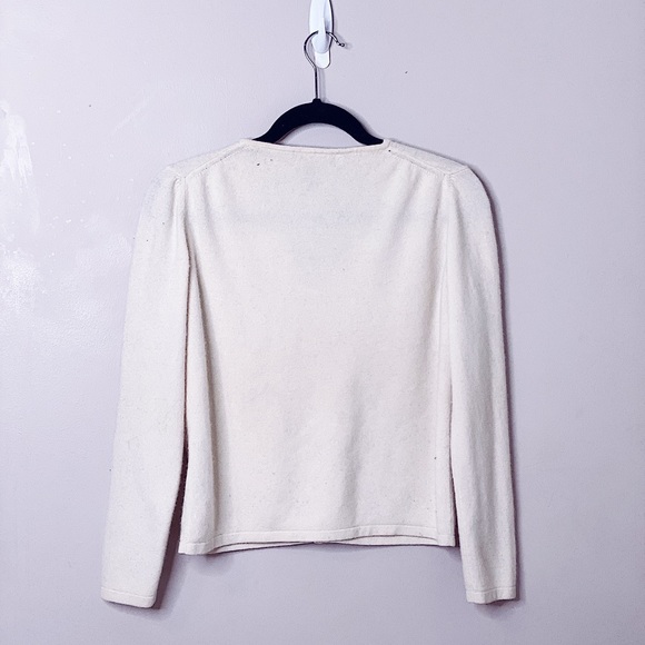Pale Yellow Cashmere Cardigan - Picture 3 of 3